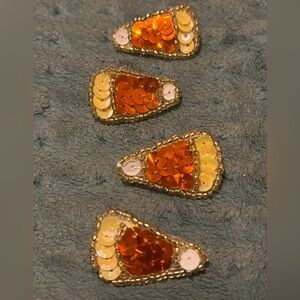 Sequin Candy Corn Brooch (4)